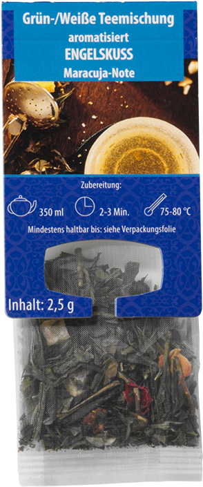 Mezcla De Té Verde Y Blanco Beso Del Ángel Aromatizada - Glitter (400x800), Png Download