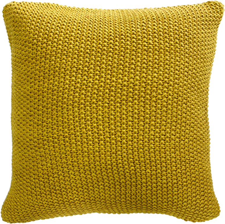 Milford Moss Knit Cushions - Mustard Coloured Cushions Nz (800x800), Png Download