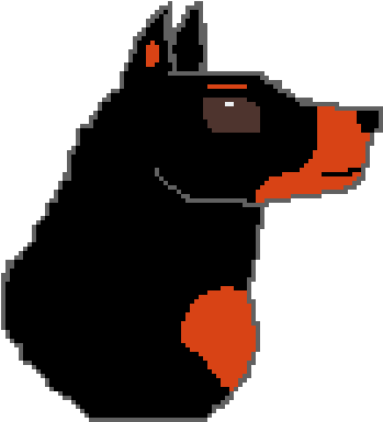 Doberman Dog - Dog Licks (1024x576), Png Download