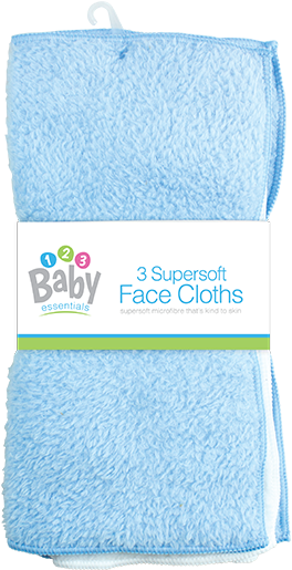super soft baby face cloths