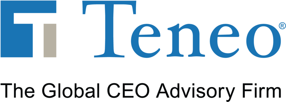 Teneo Tagline Logo Full Color - Electric Blue (1000x398), Png Download
