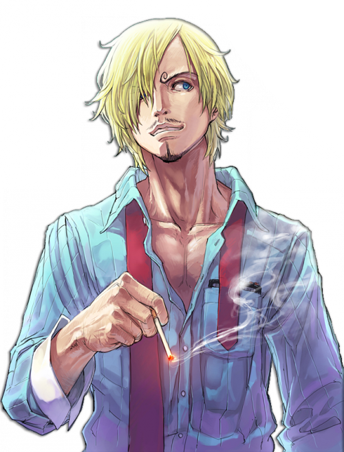 Law - Sanji Fan Art (500x658), Png Download