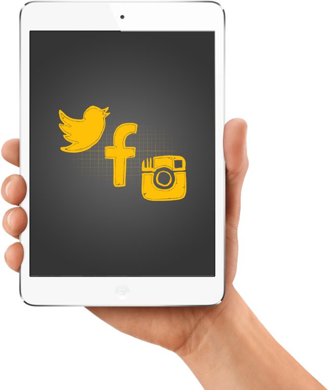 Use As Redes Sociais - Tablet Computer (767x846), Png Download