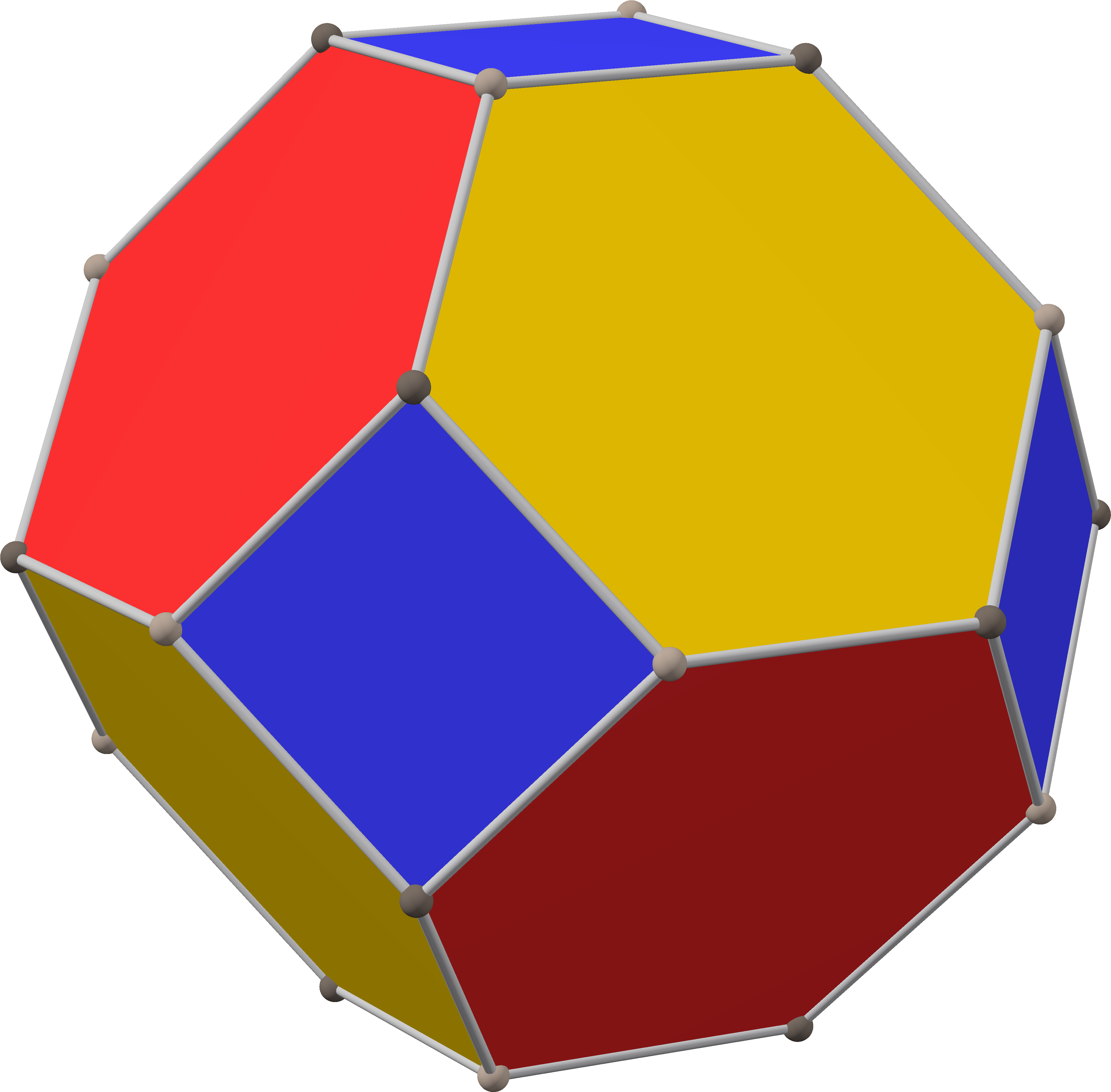 Polyhedron Great Rhombi 4-4 Max - Umbrella (3922x3854), Png Download