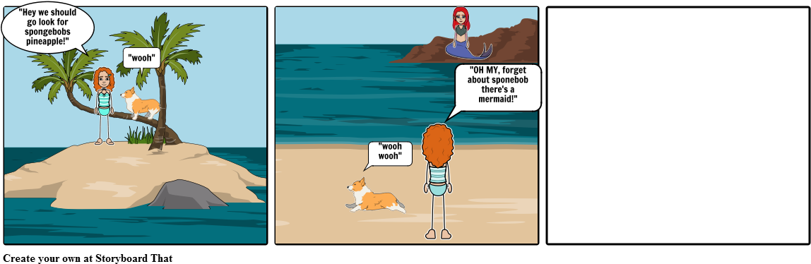 Sponge Bob - Perspective Comic Boat Island (1164x385), Png Download