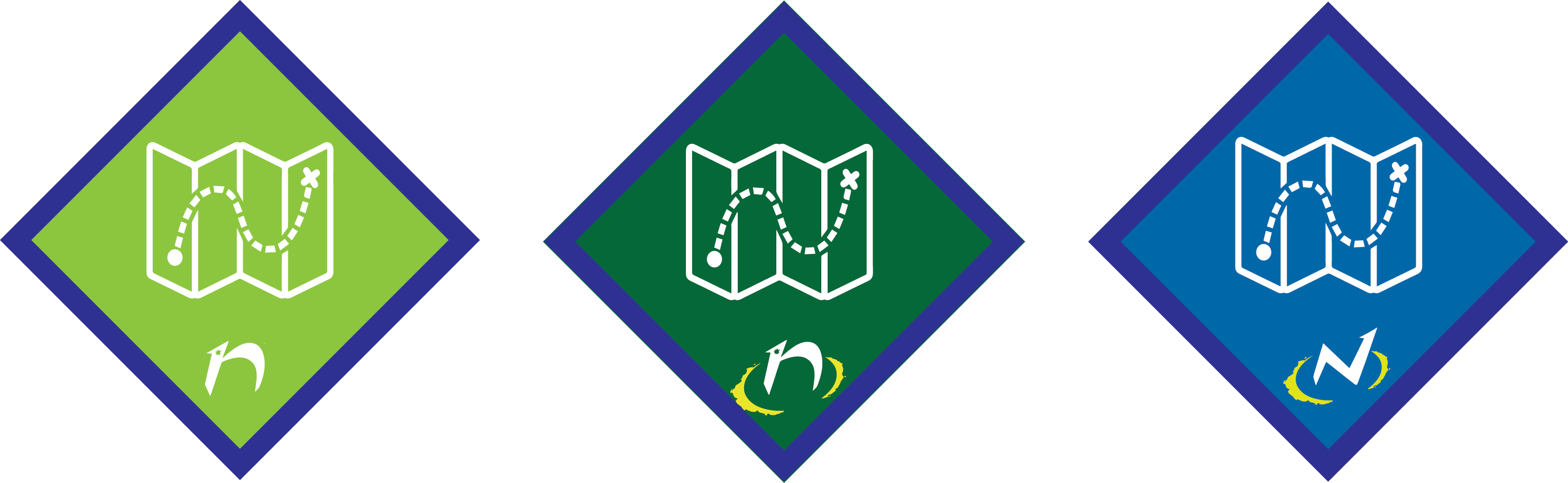 Map & Compass - Traffic Sign (2965x913), Png Download