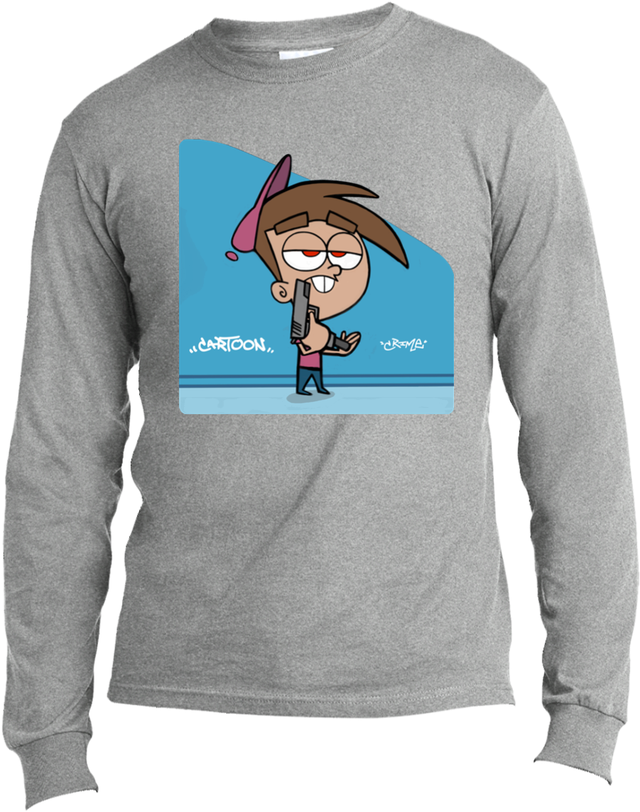 Timmy Turner Design - Long-sleeved T-shirt (1155x1155), Png Download