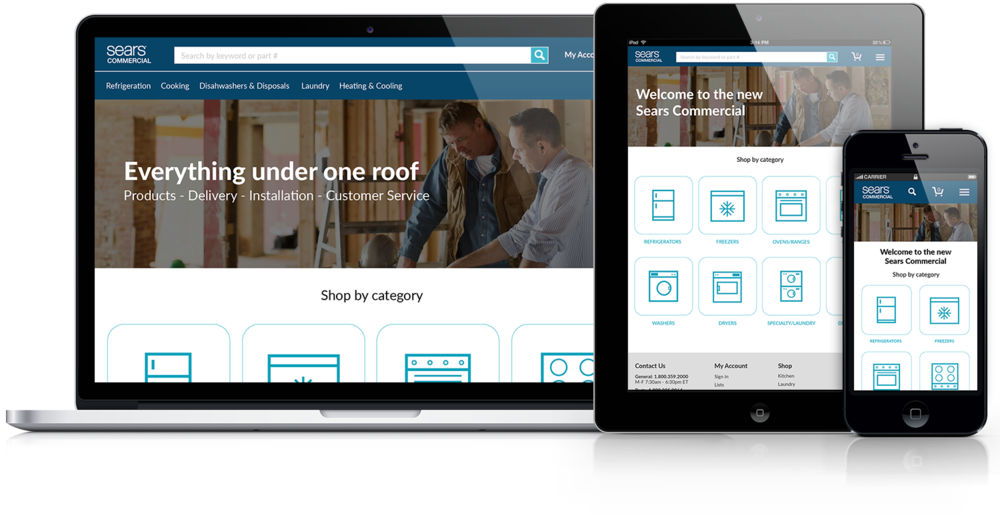 Sears Commercial Portfolio - Website (1000x515), Png Download