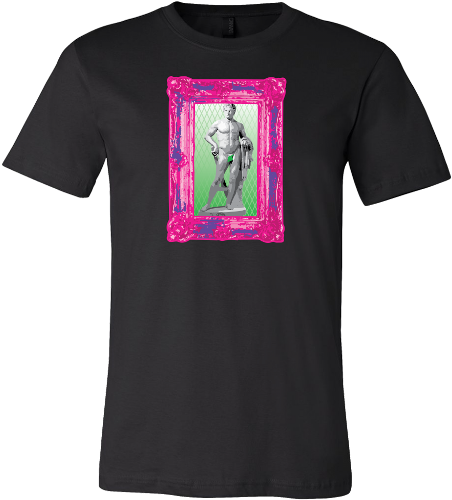 Cool 80's Retro Neon Greek Framed Techno Mix Tee Shirt - Shirt (1024x1024), Png Download