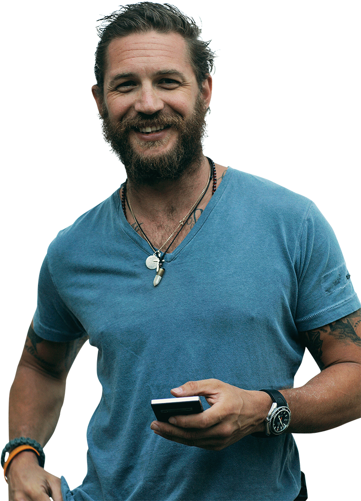 Tom Hardy - Tom Hardy Full Beard (781x1000), Png Download