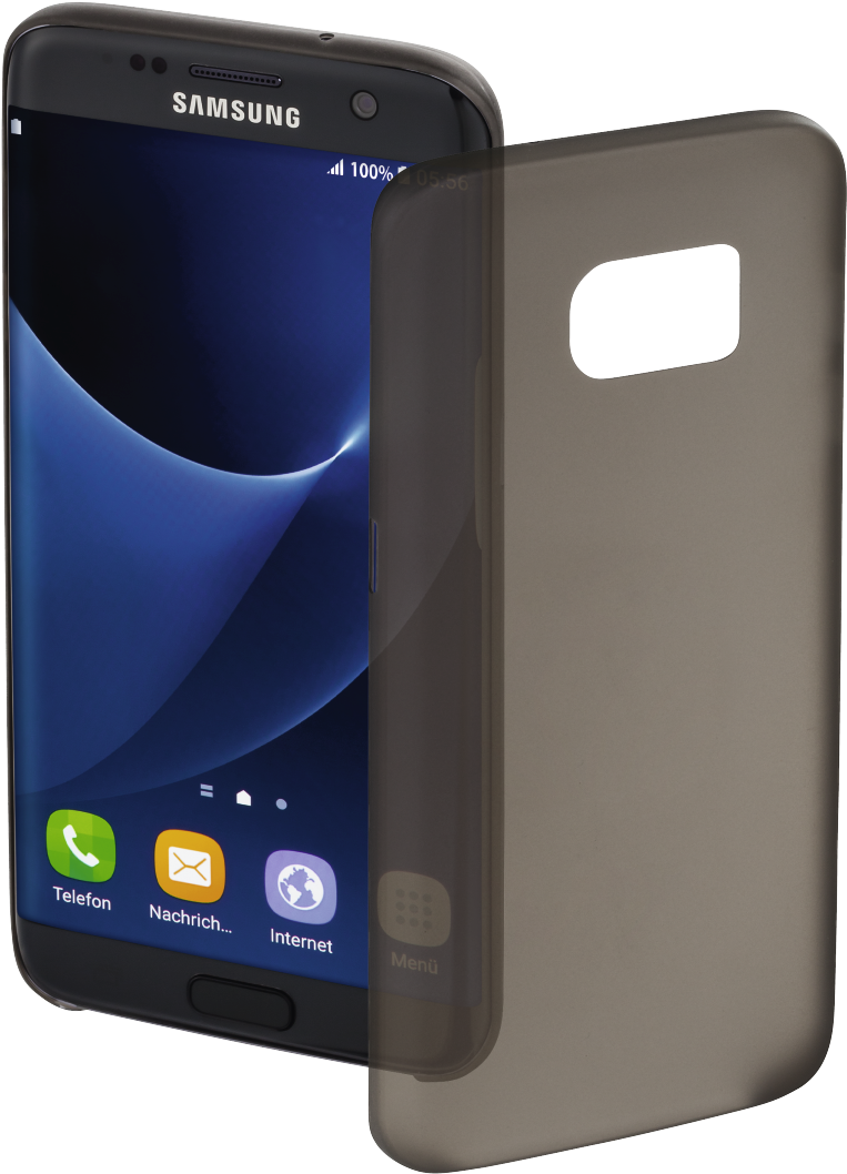 "ultra Slim" Cover For Samsung Galaxy S7 Edge, Black - Etui Galaxy S7 Slim (1100x1100), Png Download