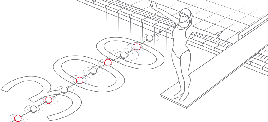 The Water Tower Stores 300m³ Of Drinking Water And - Line Art (964x405), Png Download