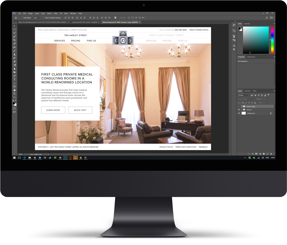 Imac Pro Mockup - Computer Monitor (1000x856), Png Download