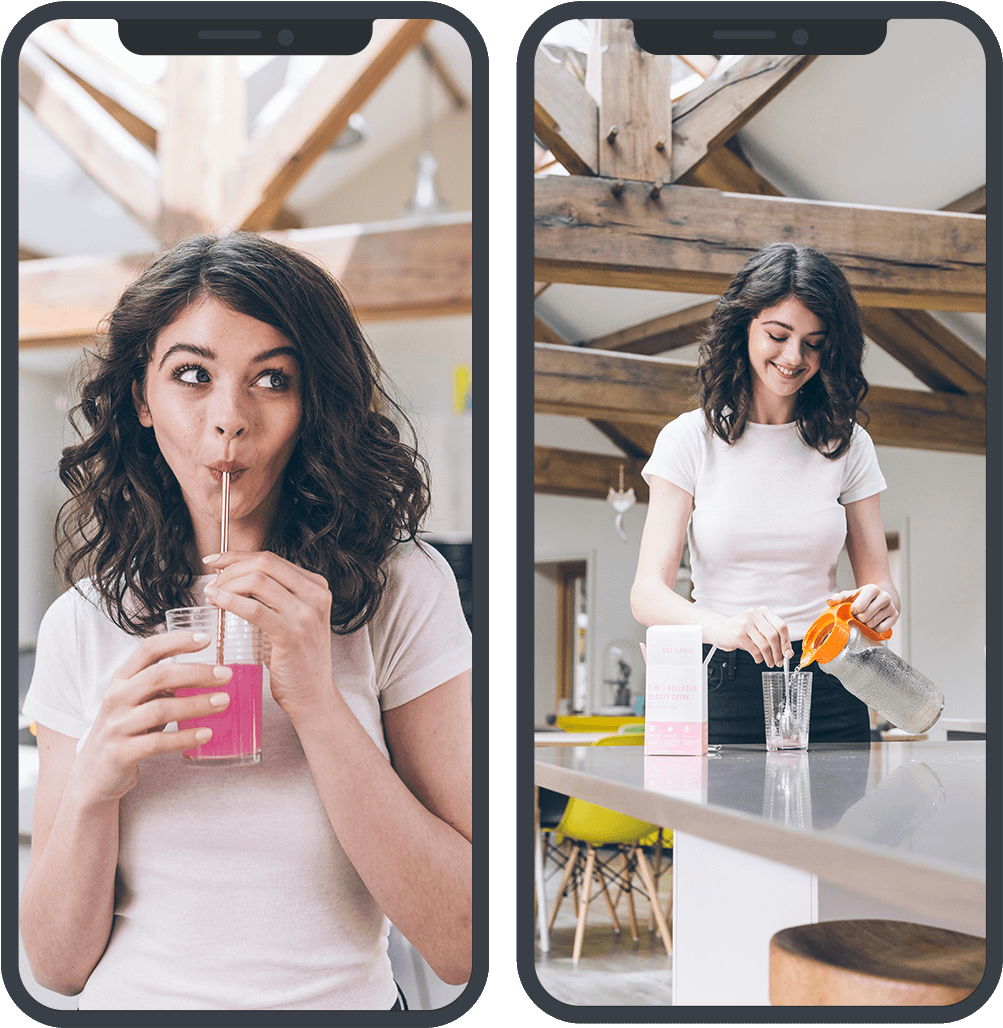 Pink Cloud Beauty Content Image - Girl (1076x1080), Png Download