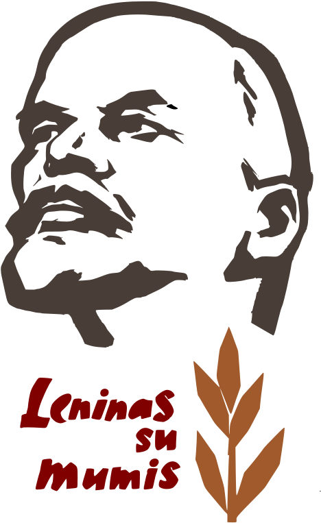 Lenin Free Leninas Su Mumis - Communist Cold War Propaganda Poster (491x800), Png Download