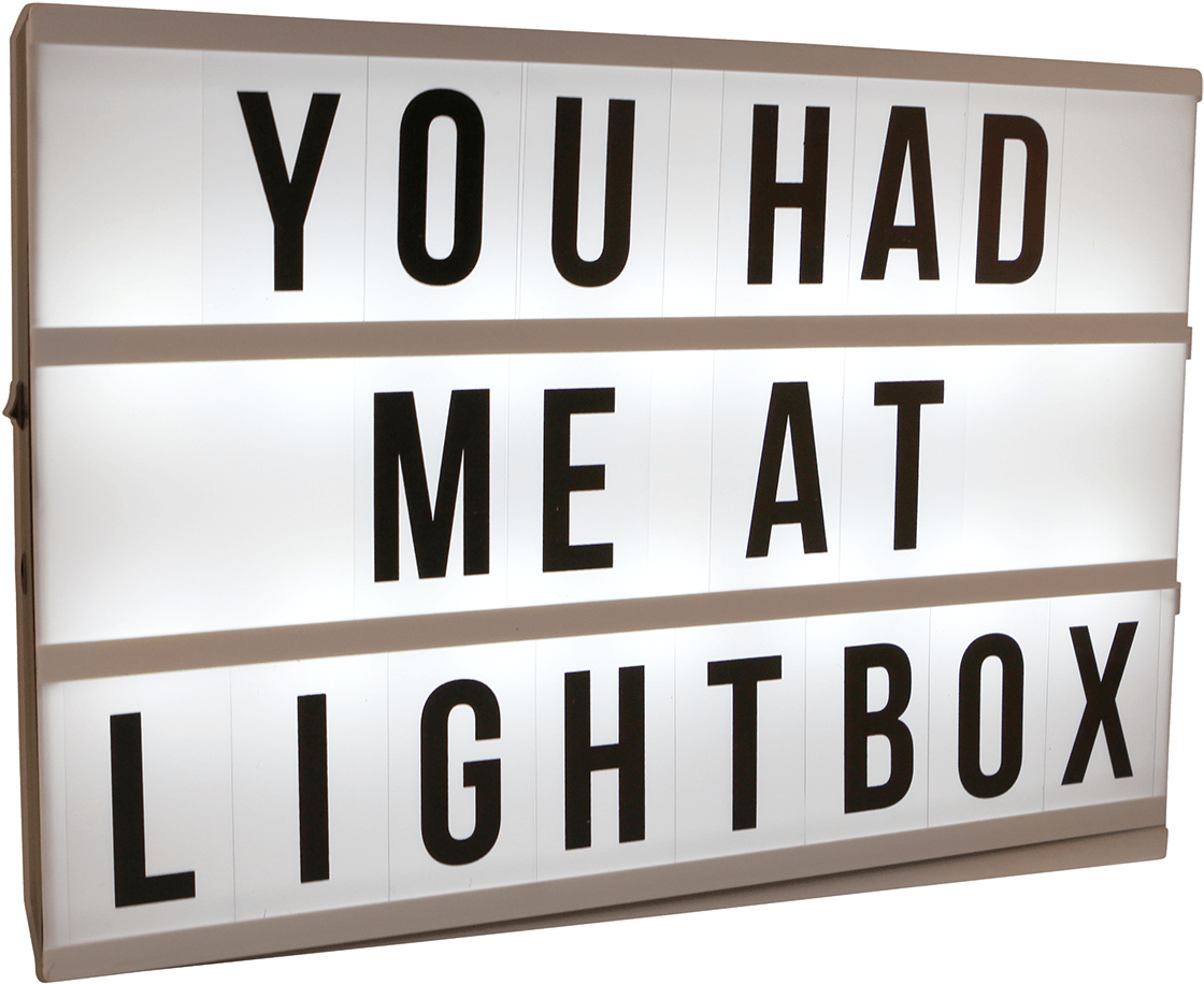 4 Of 5 A3 Large Cinematic Light Box Light Up Cinema (1333x1000), Png Download