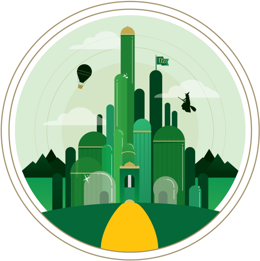 Oz The Great And Powerful By Ayana Campbell, Via Behance - Emerald City Wizard Of Oz Png (600x600), Png Download