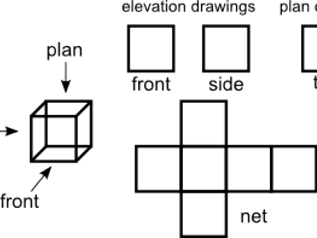 Drawn 3d Cube - Diagram (640x480), Png Download