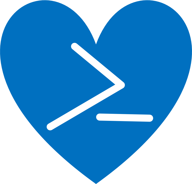 Download Powershell Logo In A Heart - Windows Powershell | Transparent ...