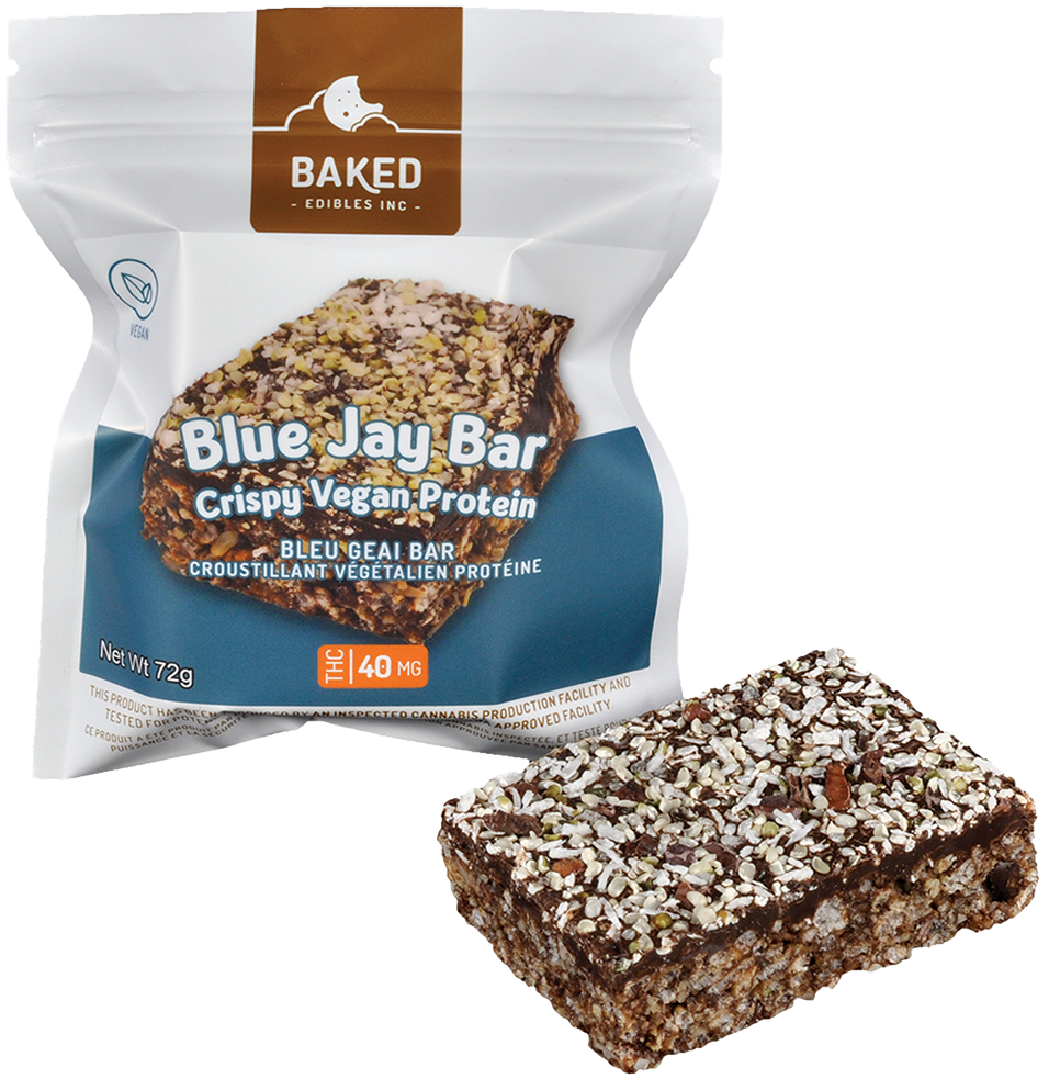 The Blue Jay - Baked Edibles Blue Jay Bar (1271x982), Png Download