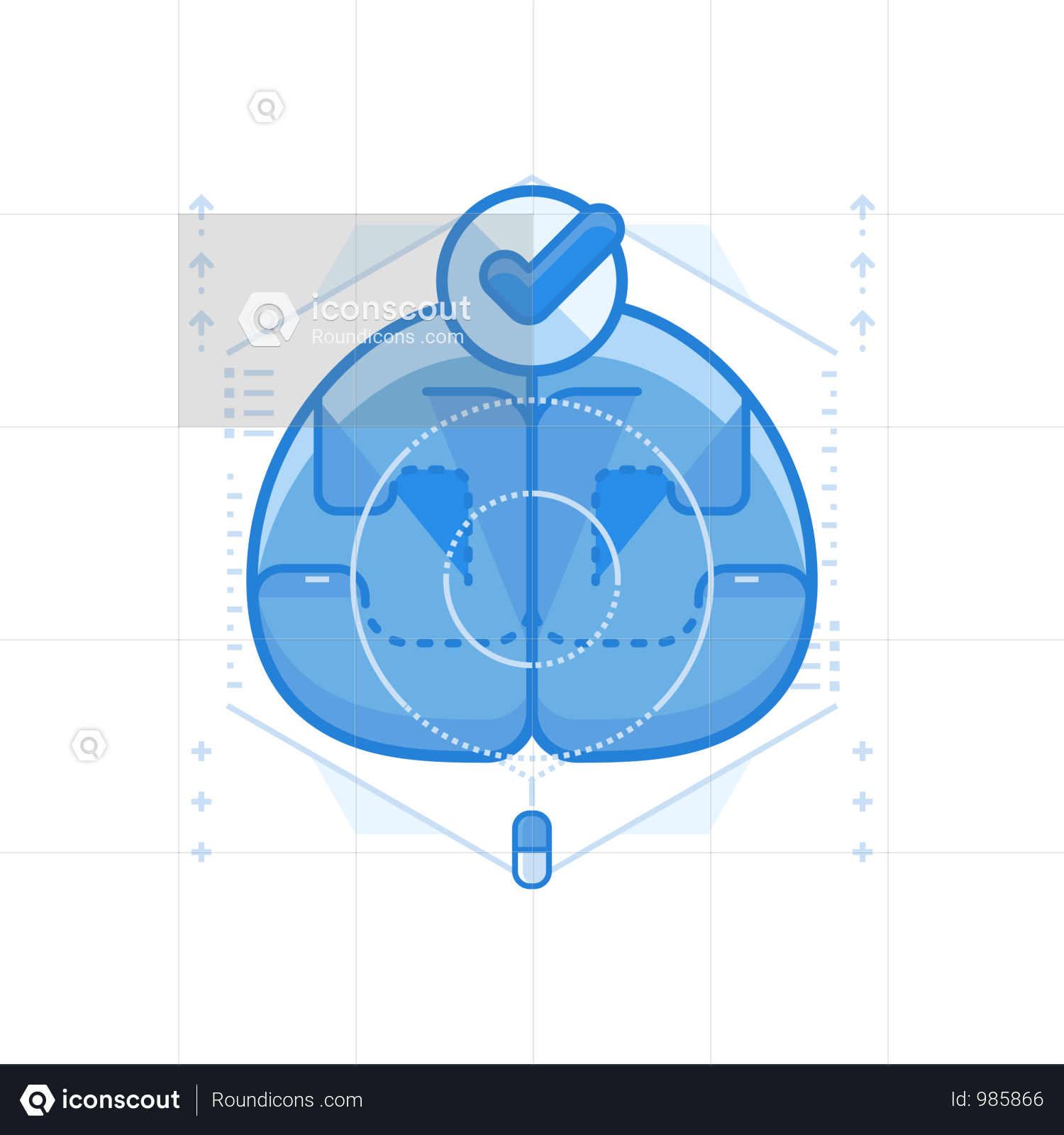 Brain Problems Illustration Full Screen - Crest (1500x1600), Png Download