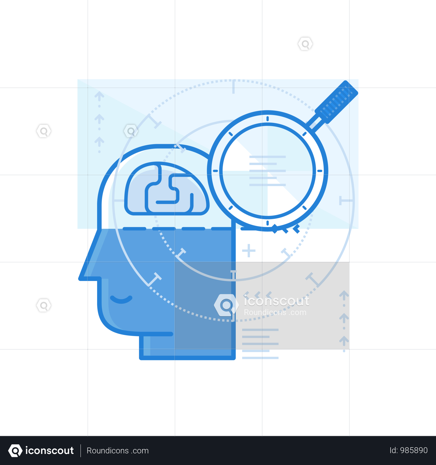Brain Research Illustration - Diagram (1500x1600), Png Download