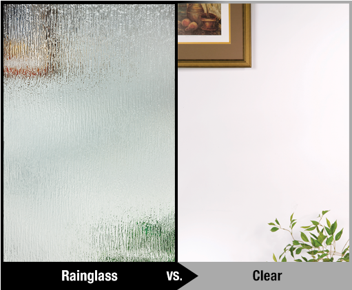Therma Tru Rain Glass (670x480), Png Download