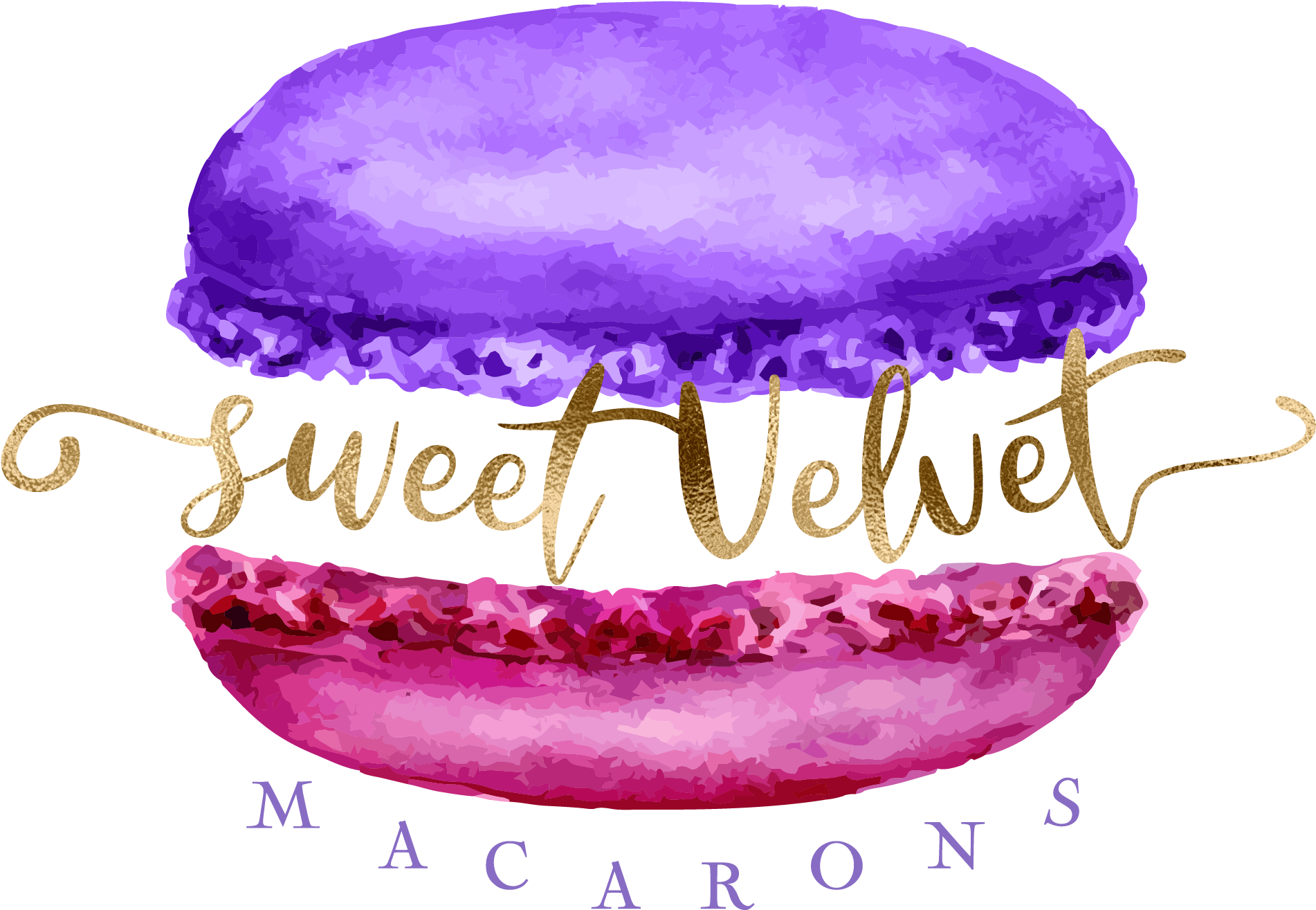 Sweet Velvet Macarons (2363x2363), Png Download