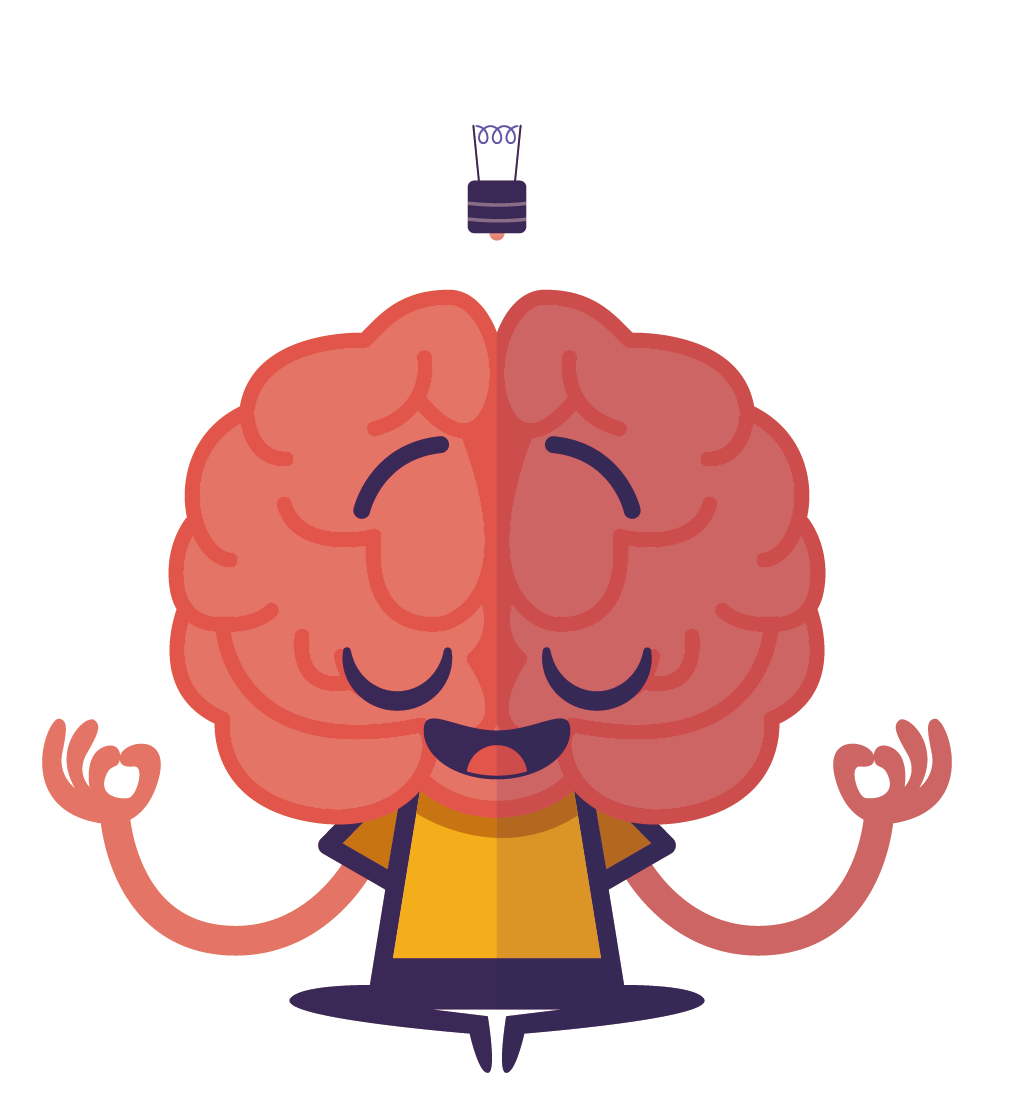 Thought Midbrain Creative Transprent Png Free Download - Cartoon Brain Transparent (1181x1181), Png Download