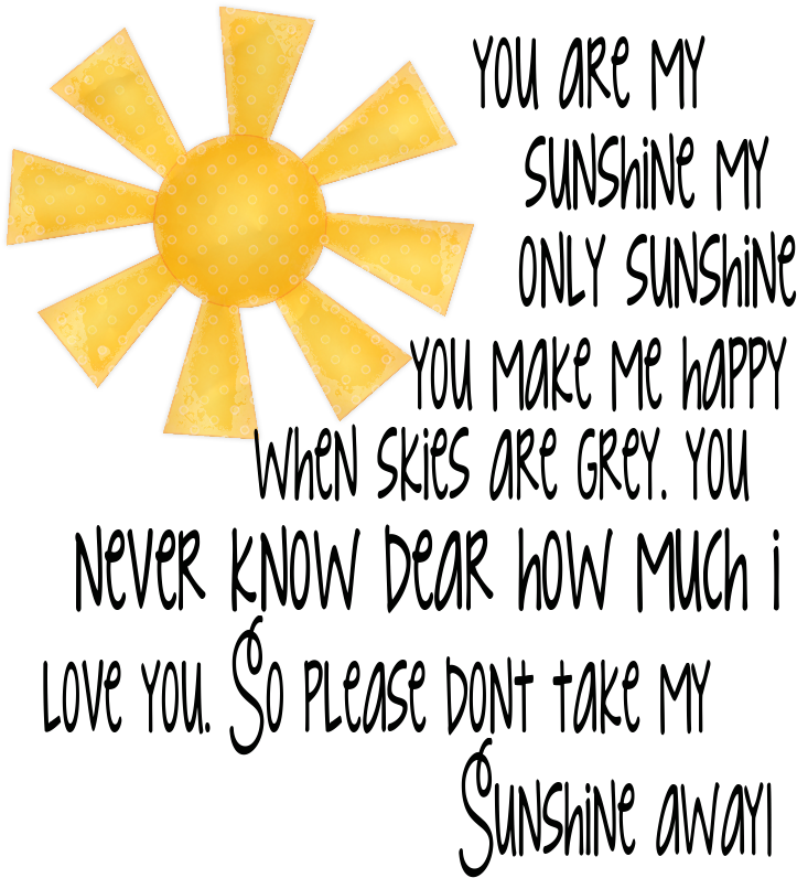 You Are My Sunshine Wordart - Calligraphy (800x800), Png Download