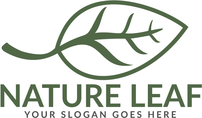 Nature Leaf Logo Design - Calligraphy (1500x1000), Png Download