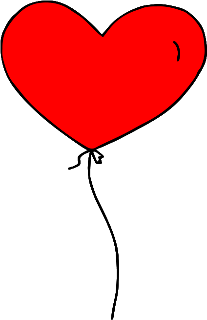 Heart Balloon Png Clipart Transparent - Red Balloons Clip Art (1000x824), Png Download