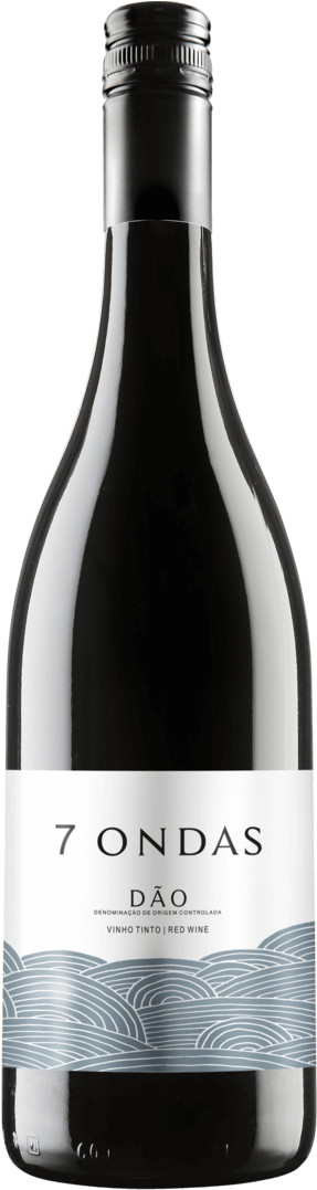 7 Ondas Dao Tinto - Glass Bottle (400x1076), Png Download