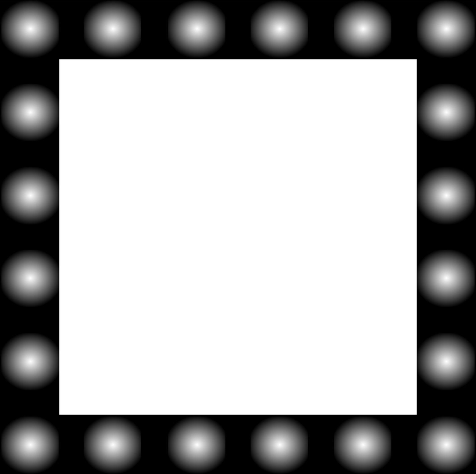 Cadre Miroir Illuminée - Moldura Espelho Camarim Png (1560x1554), Png Download