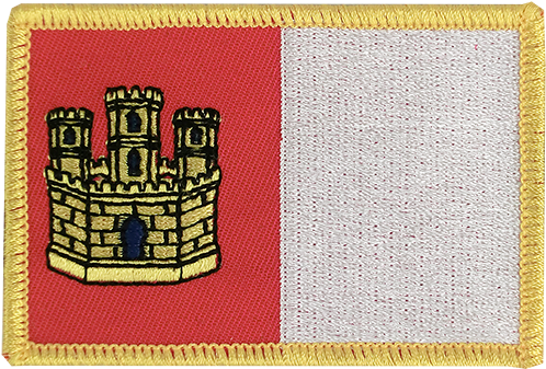 Flag Patch Castile-la Mancha - Cross-stitch (750x500), Png Download