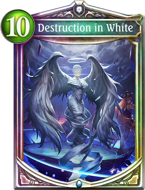 Unevolved Destruction In White - Shadowverse Renascent Seraph (536x698), Png Download