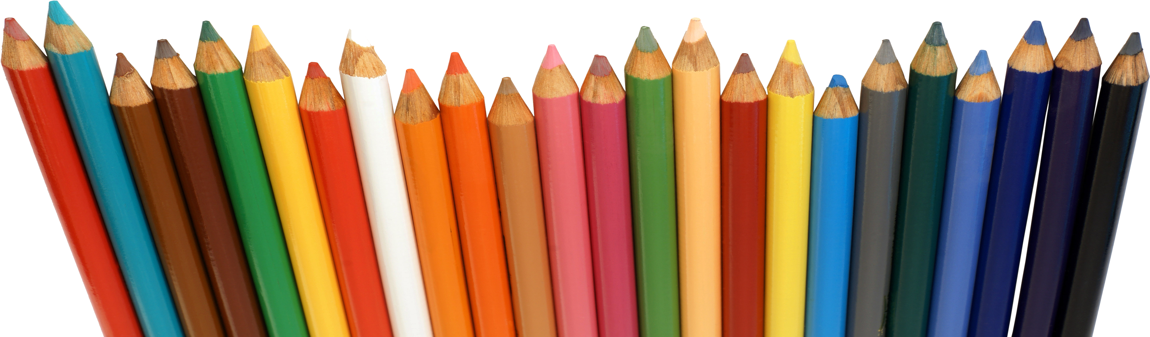 Colored Pencils Png - Collection (4000x1200), Png Download