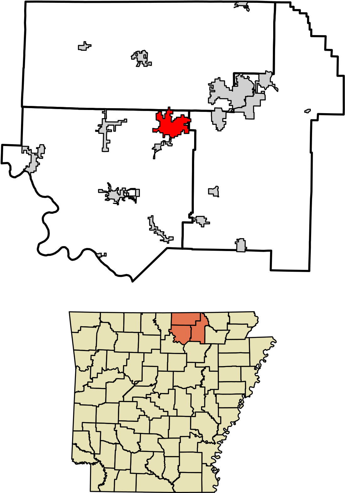 Horseshoe Bend, Arkansas - County Arkansas (1200x1673), Png Download