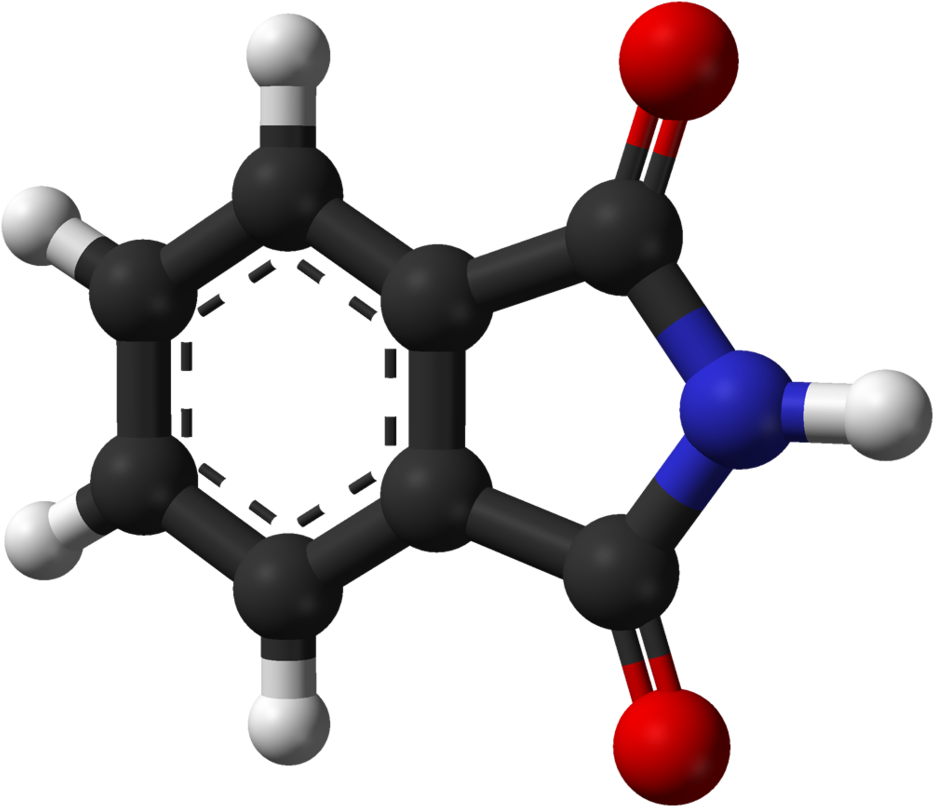 The “black Spot” For Targeted Protein Destruction - Phthalic Anhydride 3d (1024x897), Png Download