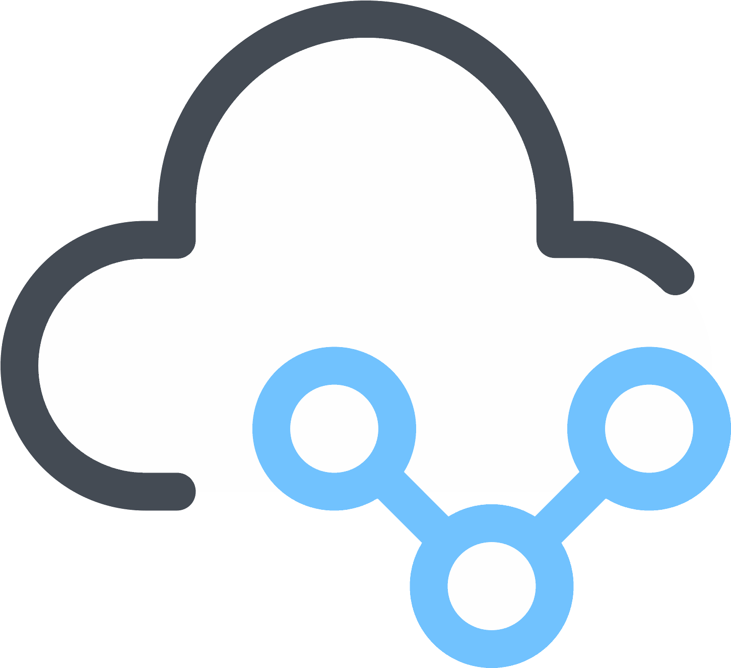 Símbolo De Compartilhamento De Nuvem Icon - Icon (1600x1600), Png Download