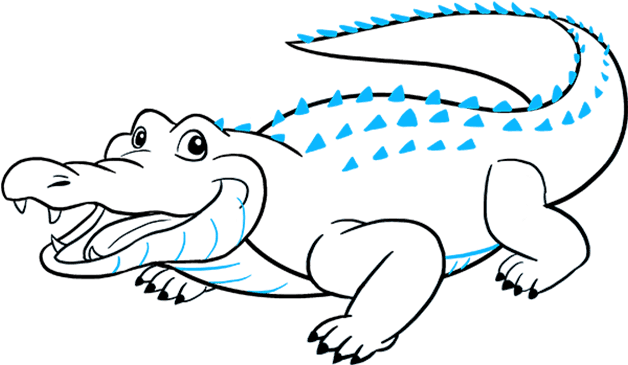 How To Draw Alligator - Draw Alligator (680x678), Png Download