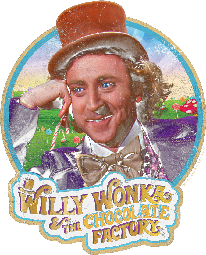Willy Wonka & The Chocolate Factory Its Scrumdiddlyumptious - Art (850x857), Png Download