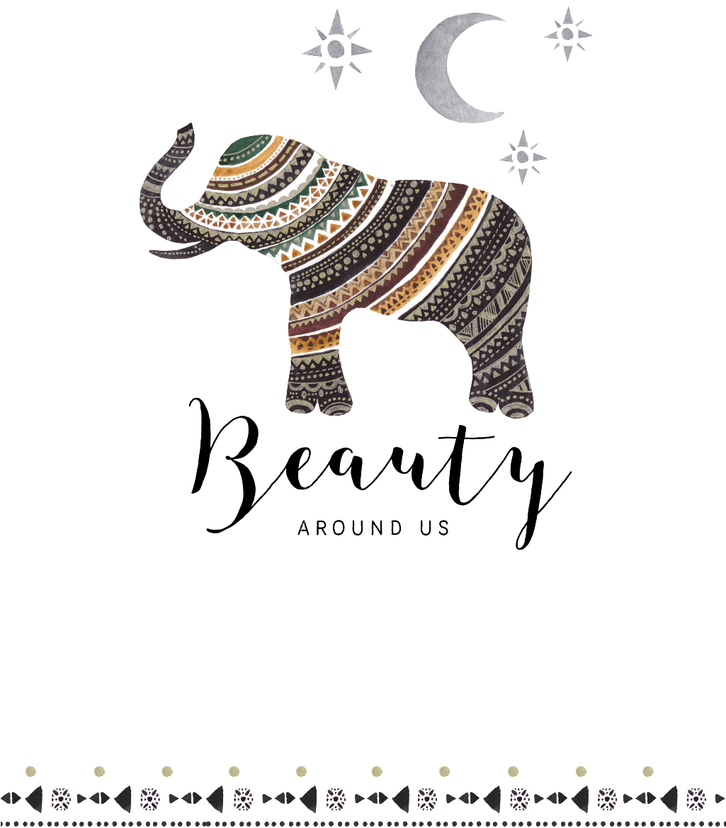 Transparente Ornamento Png Para - Elephant Yoga Mat (1024x1453), Png Download