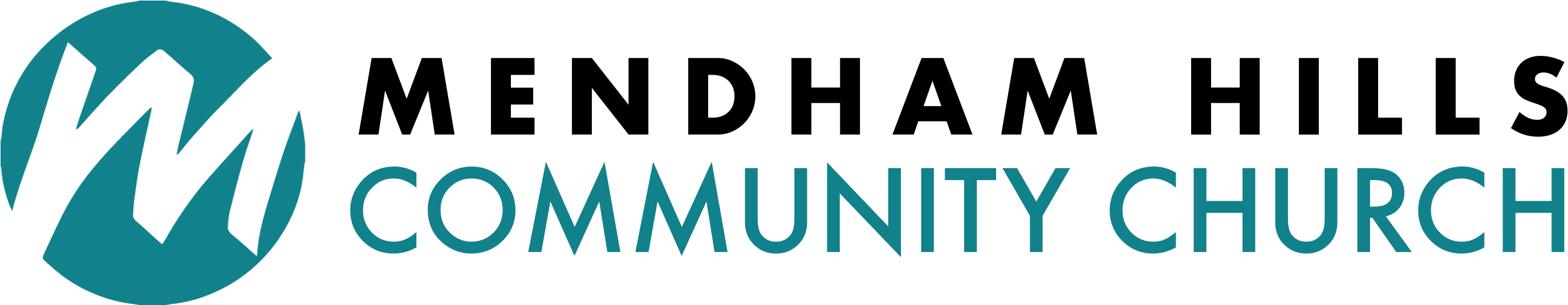 Mendham Hills Community Church Logo - Electric Blue (2840x730), Png Download