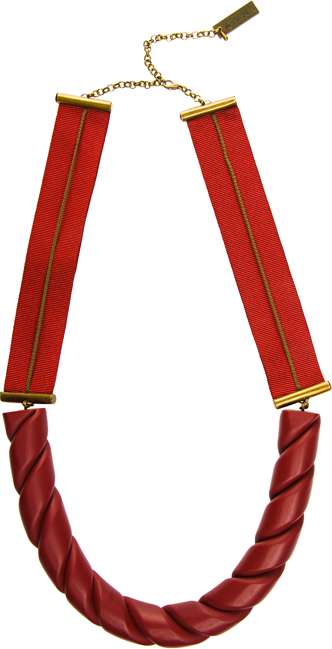 Ribbon Twist Necklace Tie (655x1280), Png Download