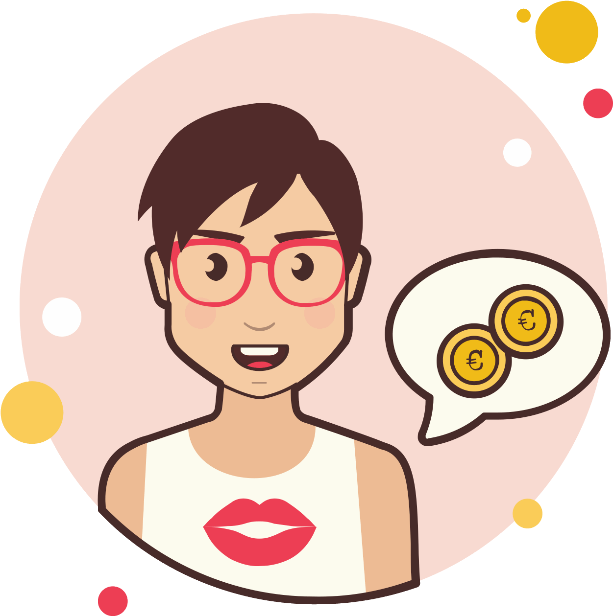 Free Girl And Coins Icon - Signo De Interrogacion Png (1600x1600), Png Download