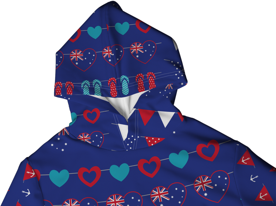 Australian Flag Of Loves Lightweight Sun Hoodie - Hoodie (1024x761), Png Download