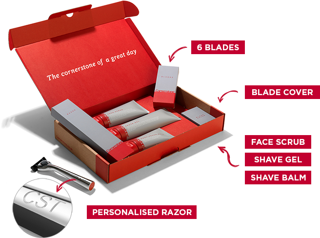 [christmas Gift For Men] Cornerstone Barber Kit-listingsgo - Box (700x519), Png Download