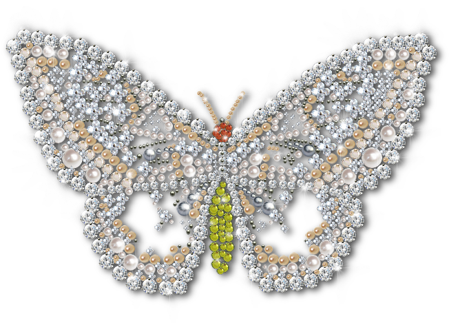 Mariposa Con Brillos Y Perlas Photo Zzzzzzzzzzzzzzzzzzzz11 - Pearl (660x630), Png Download