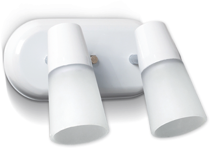 Aplique Dos Luces Base Oval, Apto Led, Iluminación - Lamp (600x600), Png Download